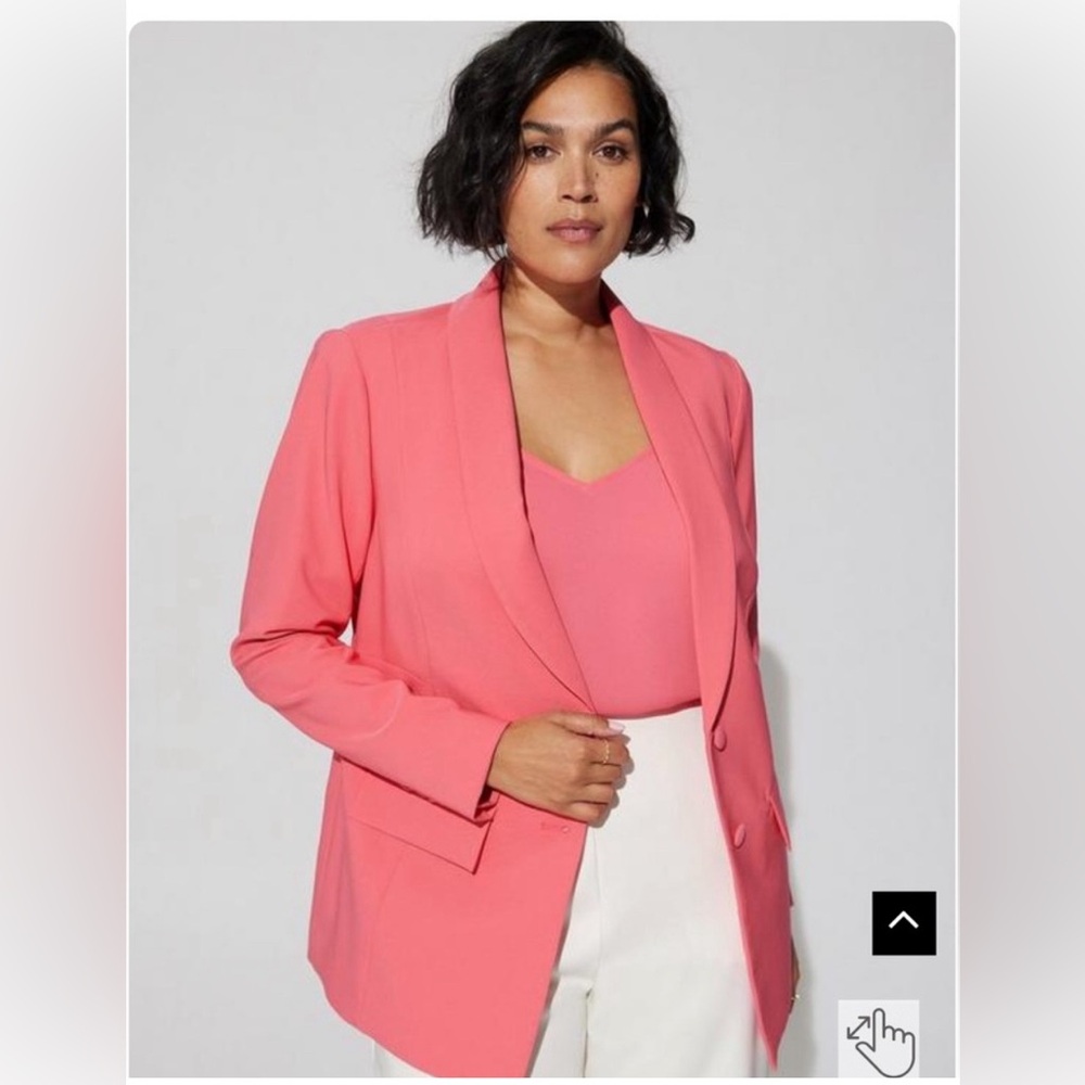 Pink Crepe Blazer